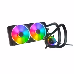 Fractal Design Celsius+ S28 Prisma, Refroidisseur de liquide tout-en-un, 103,9 cfm, Noir, Blanc