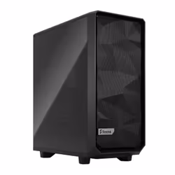 Fractal Design Meshify 2 Compact, Tower, PC, Noir, ATX, micro ATX, Mini-ITX, Acier, Verre trempé, Jouer