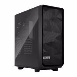 Fractal Design Meshify 2 Compact, Tower, PC, Noir, ATX, micro ATX, Mini-ITX, Acier, Verre trempé, Jouer