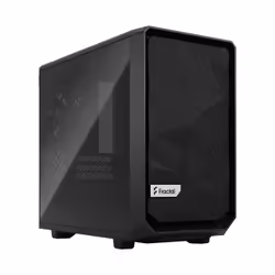 Fractal Design Meshify 2 Nano, PC, Noir, Mini-DTX, Mini-ITX, Acier, Verre trempé, 16,7 cm, 33,1 cm