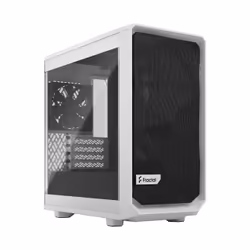 Fractal Design Meshify 2 Mini, PC, Blanc, DTX, micro ATX, Mini-DTX, Mini-ITX, Acier, Verre trempé, 16,7 cm, 33,1 cm