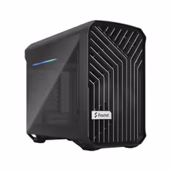 Fractal Design Torrent Nano, Micro Tower, PC, Noir, Micro-ITX, Verre trempé, 16,5 cm