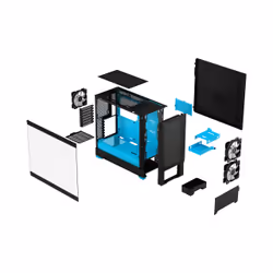 Fractal Design Pop Air Tower Noir, Cyan - Vue supplémentaire 12