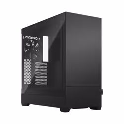 Fractal Design Pop Silent, Tower, PC, Noir, ATX, micro ATX, Mini-ITX, Acier, Verre trempé, 17 cm