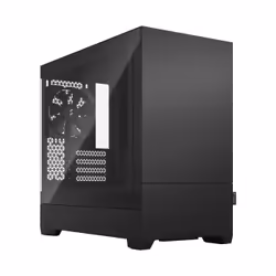 Fractal Design Pop Mini Silent, Mini Tower, PC, Noir, micro ATX, Mini-ITX, Acier, Verre trempé, 17 cm