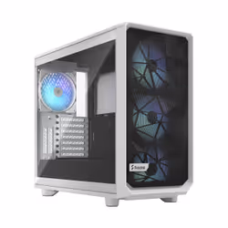 Fractal Design Meshify 2 RGB, PC, Blanc, ATX, EATX, micro ATX, Mini-ITX, Acier, Verre trempé, Multicolore, Ventilateur