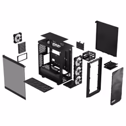 Fractal Design Meshify 2 Compact Lite Noir - Vue supplémentaire 4
