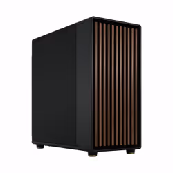 Fractal Design FD-C-NOR1X-01, Midi Tower, PC, Noir, Charbon de bois, ATX, EATX, micro ATX, Micro-ITX, Acier, Bois, Jouer