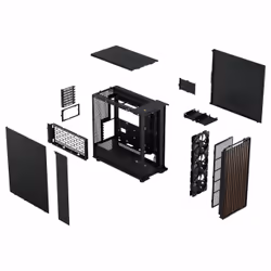 Fractal Design FD-C-NOR1X-01 unité centrale Midi Tower Noir, Charbon de bois - Vue supplémentaire 20