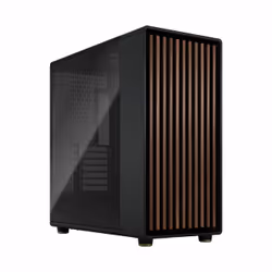 Fractal Design FD-C-NOR1X-02, Midi Tower, PC, Noir, Charbon de bois, ATX, EATX, micro ATX, Micro-ITX, Acier, Verre trempé, Bo ...