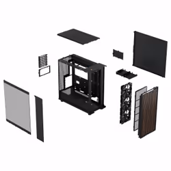 Fractal Design FD-C-NOR1X-02 unité centrale Midi Tower Noir, Charbon de bois - Vue supplémentaire 20