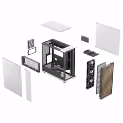 Fractal Design FD-C-NOR1X-03 unité centrale Midi Tower Blanc - Vue supplémentaire 17