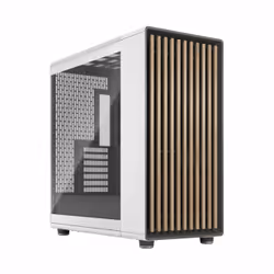 Fractal Design FD-C-NOR1X-04, Midi Tower, PC, Blanc, ATX, EATX, micro ATX, Micro-ITX, Acier, Verre trempé, Bois, Jouer
