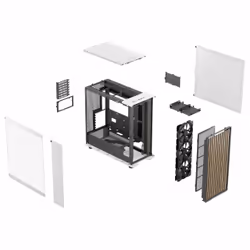 Fractal Design FD-C-NOR1X-04 unité centrale Midi Tower Blanc - Vue supplémentaire 20