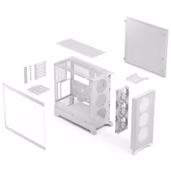 Fractal Design Pop 2 Air White TG RGB Midi Tower Blanc - Vue supplémentaire 6