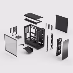 Fractal Design Summit Blackout TG Light Tint Midi Tower Noir - Vue supplémentaire 4