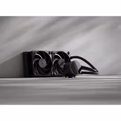 Fractal Design Radius 240 Black Processeur Refroidisseur de liquide tout-en-un 12 cm Noir 1 pièce(s) - Vue supplémentaire 2