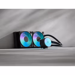 Fractal Design Radius 240 RGB Black Processeur Refroidisseur de liquide tout-en-un 12 cm Noir 1 pièce(s) - Vue supplémentaire 2