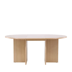Drawer Strada Maison Forme arrondie Table extensible