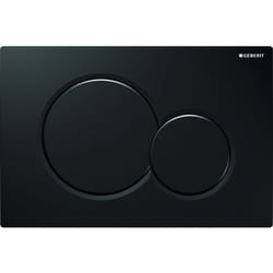 Plaque de déclenchement Geberit Sigma01, Noir brillant