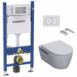 Description générale Optez pour la qualité et la simplicité d’installation du Pack WC Bâti-support Duofix + WC sans bride iCo ...