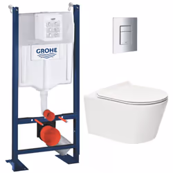 Description générale Optez pour la qualité et la simplicité d’installation du Pack WC Bâti autoportant + WC sans bride SAT Br ...
