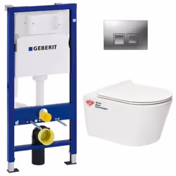 Description générale Le Pack WC bâti-support Duofix UP100 est une solution complète pour votre salle de bain, incluant un WC  ...