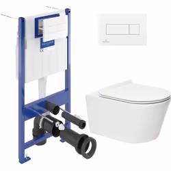 Description générale Laissez-vous tenter par la qualité et la simplicité d’installation du Pack WC Bâti-support + WC SAT Brev ...