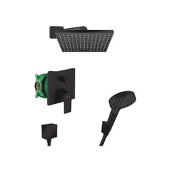 Hansgrohe - Vernis Shape Set de douche tout en 1 avec Douche de tête 230 + Douchette à main 2 jets, Noir mat