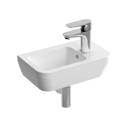 Vitra - Set Lave-mains 37x22 cm avec trou pour robinetterie sur la droite + siphon (7091-003-0029-SET)