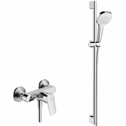Caractéristique du Set de douche Croma Select E 110 Vario / Unica'Croma 0,90m + Mitigeur Monocommande de Douche, Chrome (7160 ...