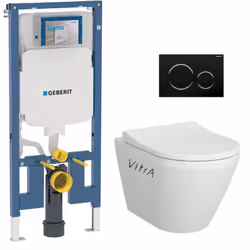 Caractéristiques du Pack WC Bâti-support UP720 extra-plat + WC sans bride Integra avec fixations invisibles + Abattant softcl ...