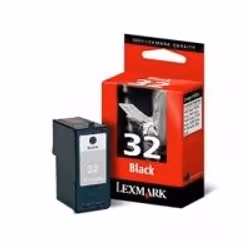 Lexmark No.32 Black Print Cartridge, Encre à pigments, 1 Cartridge