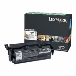 Lexmark X65x High Yield Return Program Print Cartridge, Noir