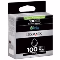 Lexmark 100XL Black High Yield Return Program Ink Cartridge, Encre à pigments