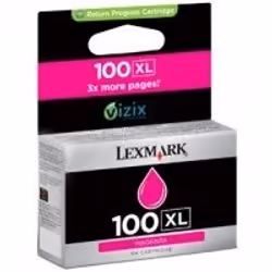 Lexmark 100XL Magenta High Yield Return Program Ink Cartridge, Encre à pigments