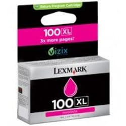 Lexmark 100XL Magenta High Yield Return Program Ink Cartridge cartouche d'encre Original