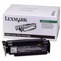 Lexmark X422 High Yield Return Program Print Cartridge, 12000 pages, Noir