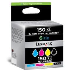 Lexmark 14N1919E cartouche d'encre 4 pièce(s) Original Rendement élevé (XL) Noir, Cyan, Magenta, Jaune