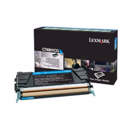 Lexmark C748H3CG, 10000 pages, Cyan, 1 pièce(s)