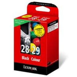 Lexmark Combo Pack No28/29 cartouche d'encre 1 Pack Original Noir, Cyan, Vert, Rouge, Jaune