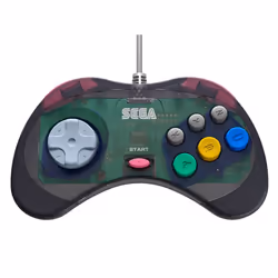 Retro-Bit RB-SGA-022, Manette de jeu, Sega Saturn, Analogique, Avec fil, Gris, 3,04 m