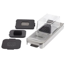 Alligator 3093 ustensile pour râper et émincer Noir, Acier inoxydable