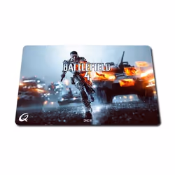 QPAD CT Battlefield 4 Large, Multicolore, Image, Tissu, Caoutchouc, Tapis de souris de jeu