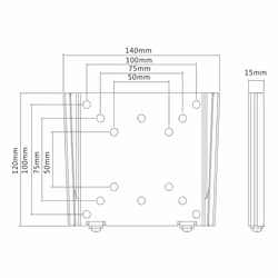 Multibrackets 2988 support pour téléviseur 32" Noir - Vue supplémentaire 17
