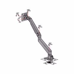 Multibrackets 7167 support d'écran plat pour bureau 32" Argent - Vue supplémentaire 29