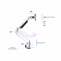 Multibrackets 7167 support d'écran plat pour bureau 32" Argent - Vue supplémentaire 7