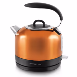 Emerio WK-111081.1, 1,7 L, 2200 W, Noir, Cuivre, Argent, Indicateur de niveau d'eau, Sans fil