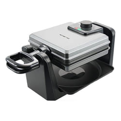 Emerio WM-110984 moule à gauffres 4 gauffre(s) 1000 W Noir, Argent