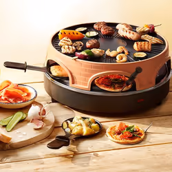 Emerio PO-113255.4 raclette 1500 W Noir, Marron - Vue supplémentaire 4